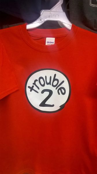 Adult TROUBLE-2 T-Shirts