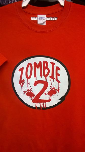 Adult ZOMBIE-2 Red T Shirt