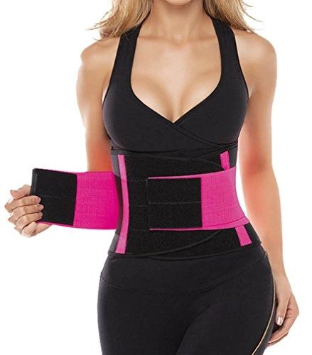 Shapewear & Fajas-Midsection Trainer Flatten Love Handles Back Support  Slimming Stomach Wrap Sweat Belt Triple-Adjustment Velcro Bands Girdle 