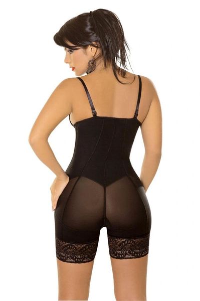 Open Bust Mid Thigh Butt Lifter Body Shaper with Front Zipper by  TrueShapers®
