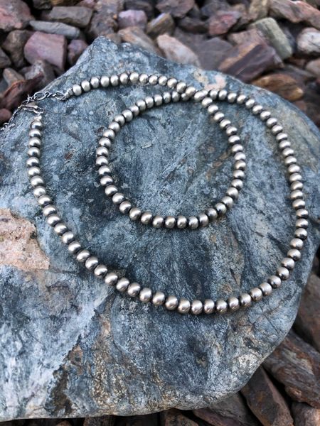 4mm navajo pearl necklace
