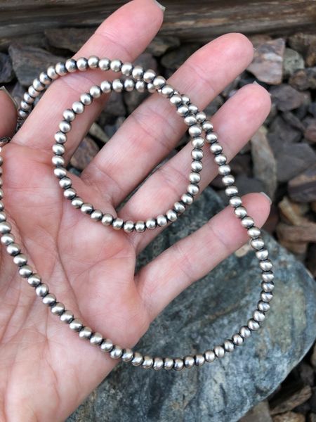 4mm navajo pearl necklace