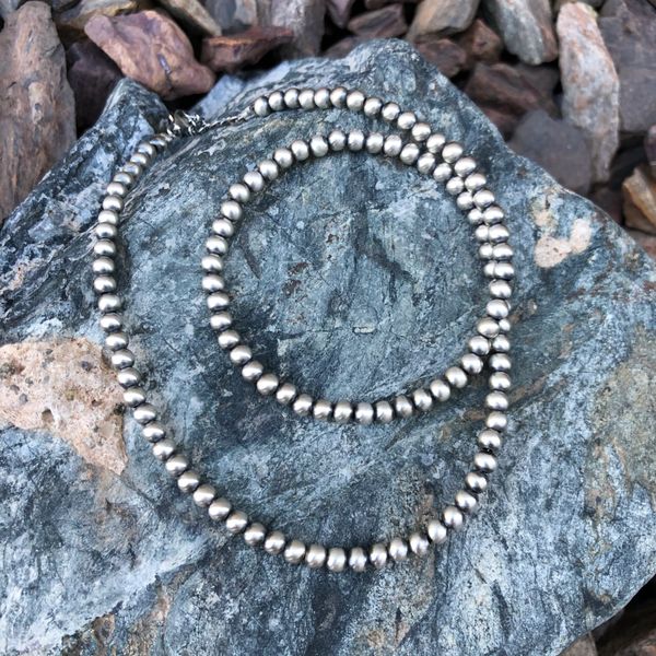 4mm navajo pearl necklace