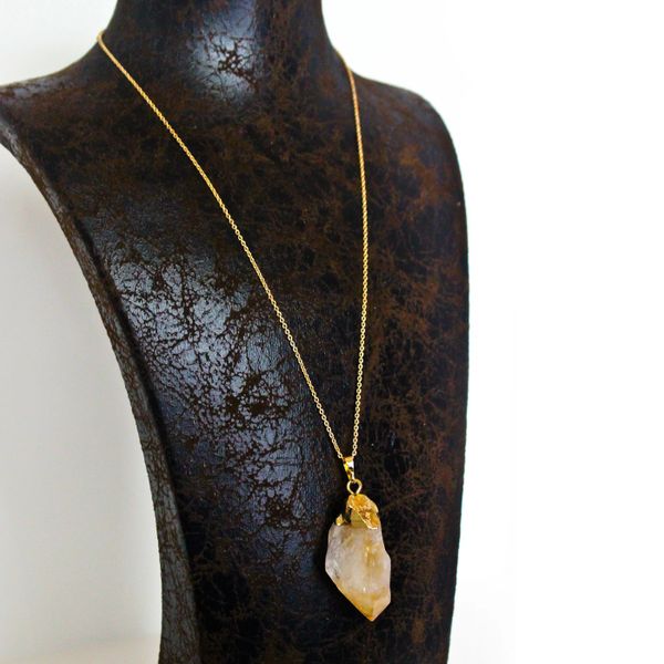 Citrine Quartz Necklace | Antonio & Frankie