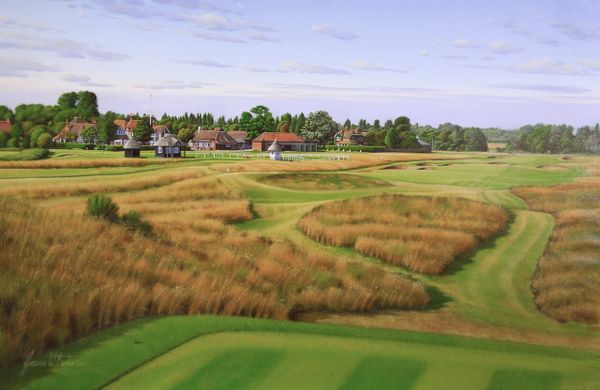 Royal St Georges, England. 18th Hole. Official Championship Print.