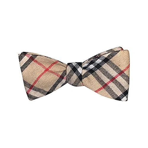 Mens Navy Red Polka Dots Cotton Self Tie Bow Tie Adjustable Length Bowtie By The Ellis Tie Company 
