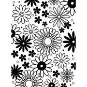 Flower Frenzy Embossing Folder (4.25"x5.75") by Darice