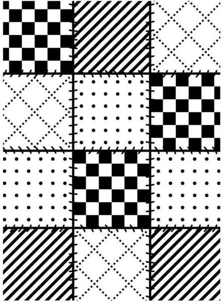 Quilt Blocks Embossing Folder (4.25"x5.75") by Darice