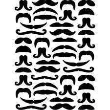 Mustaches Background (4.25"x5.75") embossing folder by Darice
