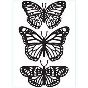 Butterfly Trio - 4.25 x 5.75 inches