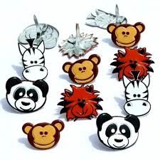 Animal head brads by Eyelet Outlet