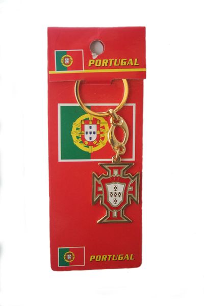 PORTUGAL SANTA MARIA FIFA SOCCER WORLD CUP METAL LOGO KEYCHAIN .. NEW AND IN A PACKAGE