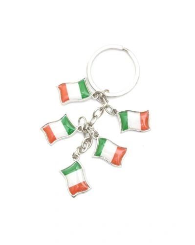 IRELAND 5 COUNTRY FLAG METAL KEYCHAIN .. NEW AND IN A PACKAGE