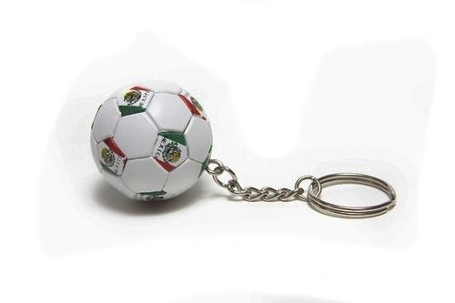 MEXICO COUNTRY FLAG FIFA SOCCER WORLD CUP BALL KEYCHAIN .. NEW AND IN A PACKAGE