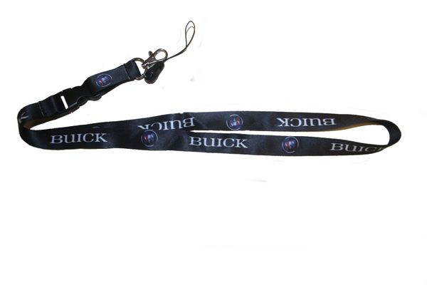 BUICK CAR MODEL LOGO LANYARD KEYCHAIN PASSHOLDER NECKSTRAP .. CLASP AT THE END .. 20" INCHES LONG .. HIGH QUALITY .. NEW