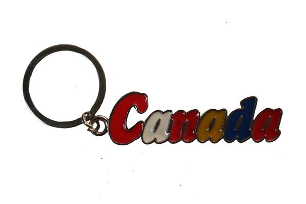 CANADA Different Color LETTERS Metal KEYCHAIN