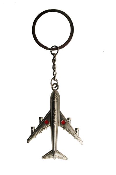 CANADA AIRCRAFT KEYCHAIN WITH TITLE ....NEW
