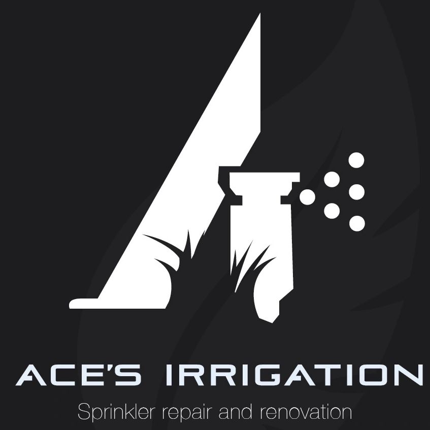 Ace’s irrigation logo a sprinkler system repair and installation contractor 
