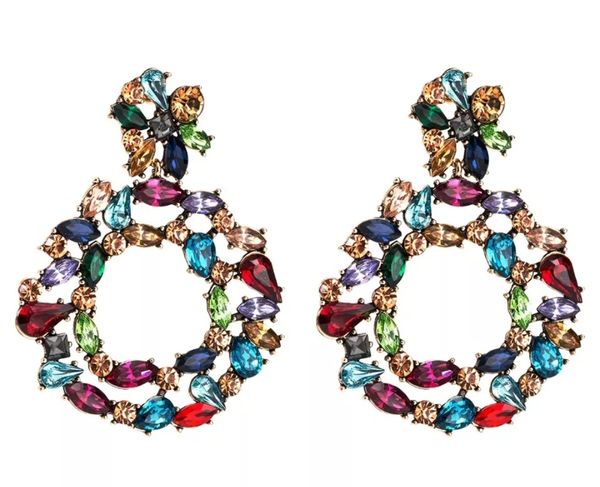 Rainbow Gem Earrings
