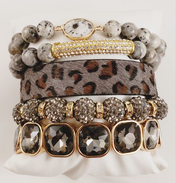 Shady Gray Bracelet Stack