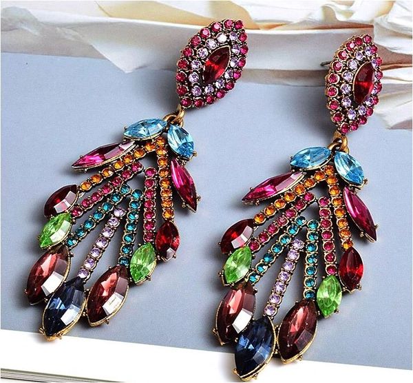 Jeweled Drop Earrings