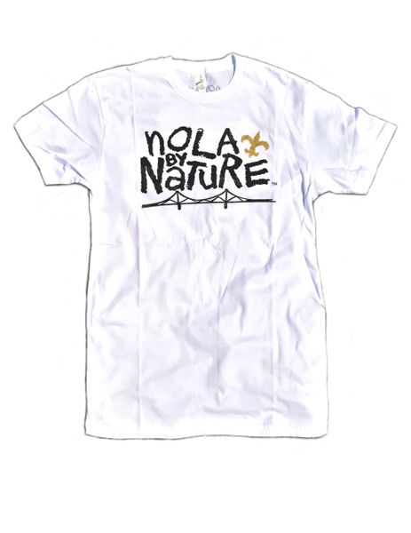 NBN Classic White logo tee