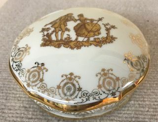 French Dresser Box; Jammet-Seignolles; Limoges-France; 5” diameter; 1 ...