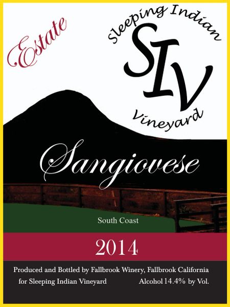 2014 Estate Sangiovese