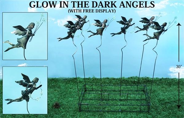 PS115 Glow In The Dark Angel Plant Sticks (12 PCS SET)