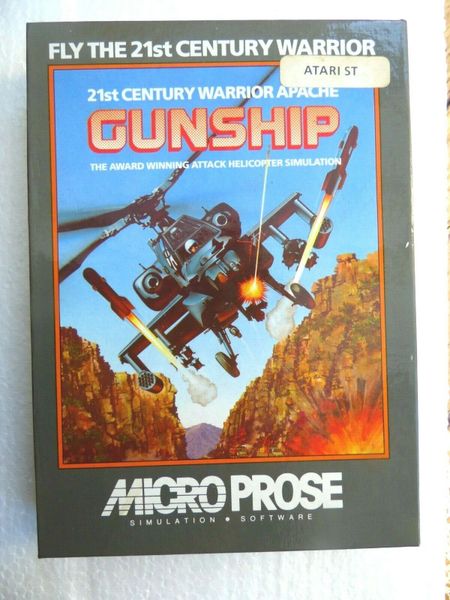 Gunship Atari ST From Microprose - Rare Atari ST Game - Tested ...