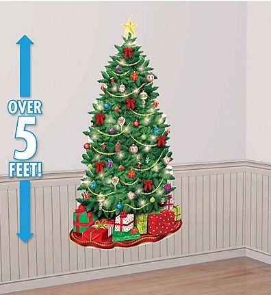 Classic Christmas Tree Scene Setters Plastic Add-Ons
