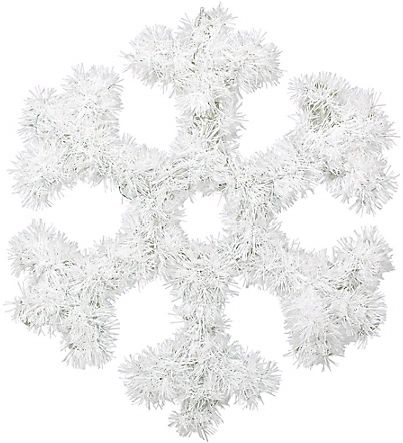 Snowflake Hanging Tinsel Decoration