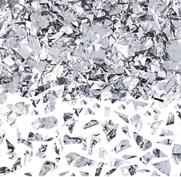 Silver Sparkle Foil Confetti