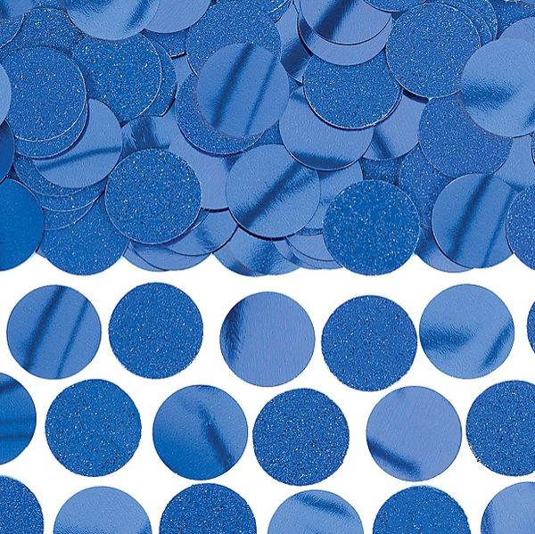 Blue Circle Glitter & Foil Confetti