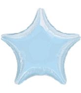 Star 19 Iridescent Pearl Lite Blue Mylar Balloon 18in