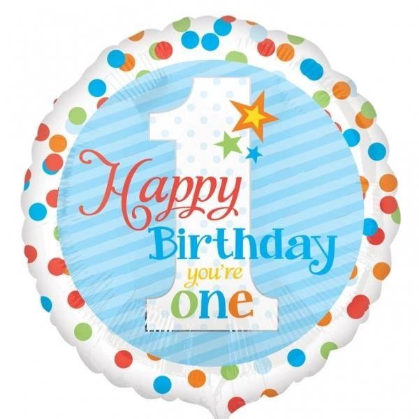 Happy Birthday You're One Boy | party suppl balloon curbside pickup
