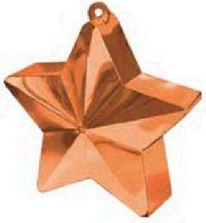 Orange Star Electroplated Balloon Weight