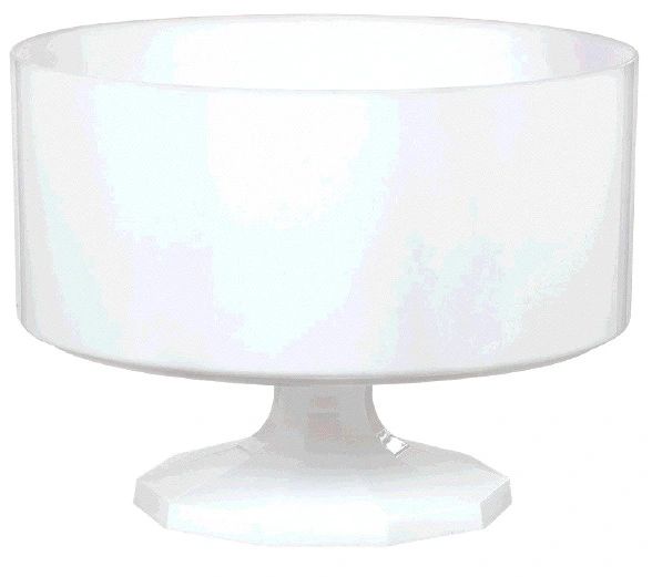 Small White Plastic Trifle Bowl & Pedestal party suppl balloon