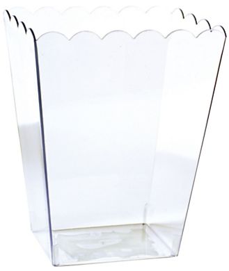Clear Scalloped Container, Large, 90oz