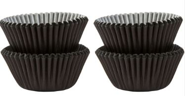 Mini Black Baking Cups, 100ct