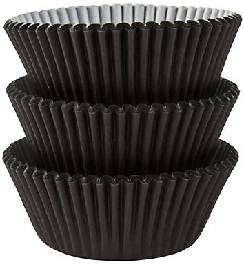 Cupcake Cases - Black, 75ct