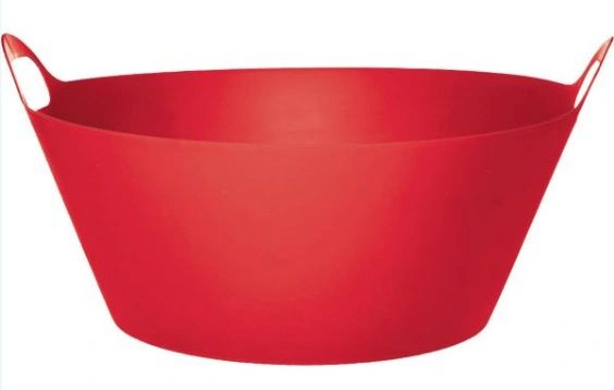 Red Plastic Party Tub