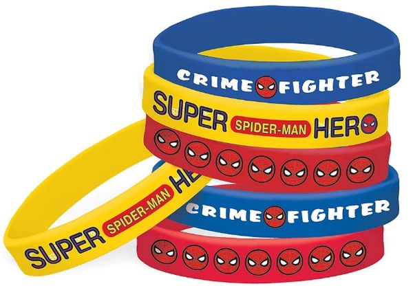 Spider-Man™ Webbed Wonder Rubber Bracelets, 6ct