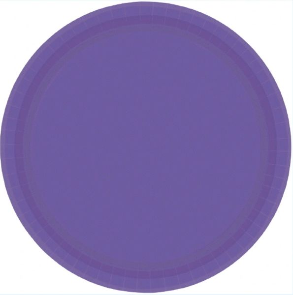 Purple Dessert Plates, 7" - 20ct
