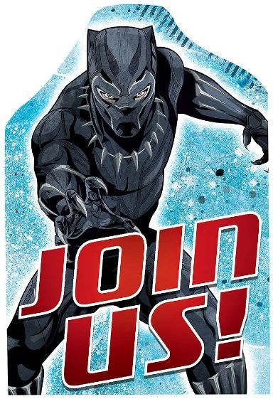 Marvel Black Panther™ Postcard Invitations, 8ct