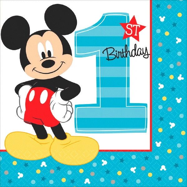©Disney Mickey's Fun To Be One Lunch Napkins, 16ct
