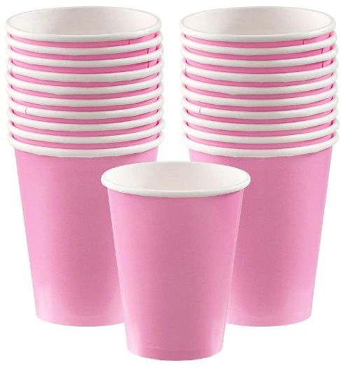 New Pink Paper Cups, 9oz - 20ct