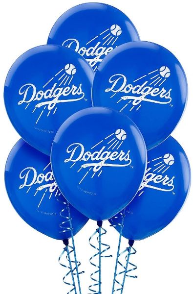 Los Angeles Dodgers MLB Latex Balloons, 6ct