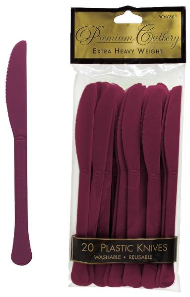 Berry Premium Heavy Weight Plastic Knives, 20ct