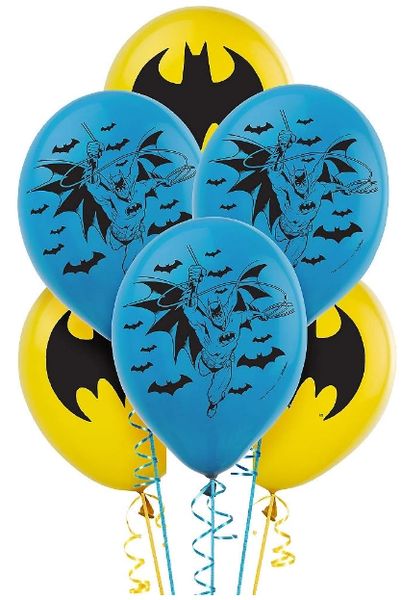 Batman™ Printed Latex Balloons, 6ct